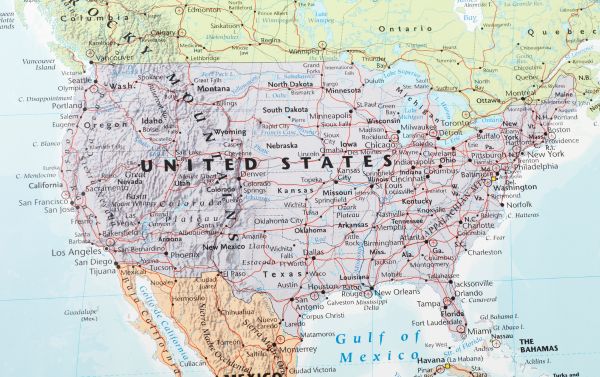 Interactive United States map showing insurance cost variations