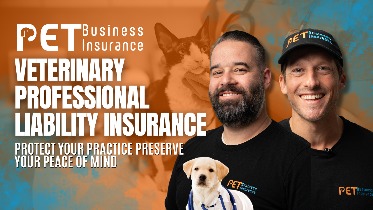 Veterinarian with pet and client